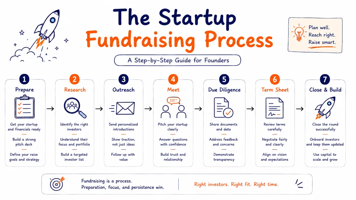 The Startup Fundraising Process: A Step-by-Step Guide for Founders