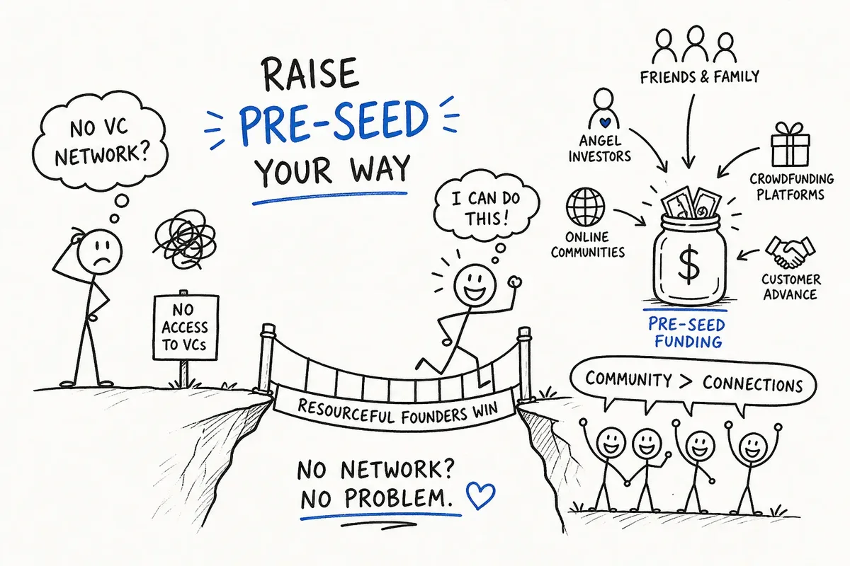 How to Raise Pre-Seed Funding Without a VC Network