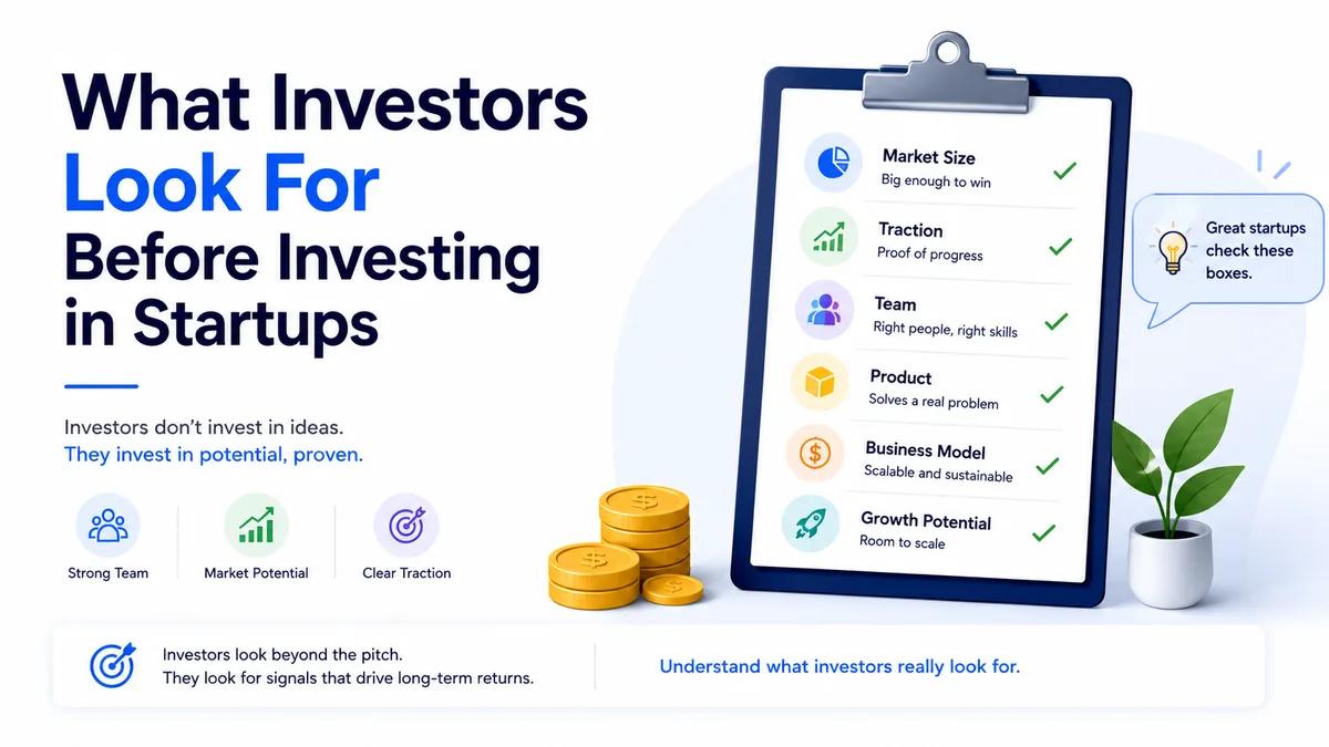 What Investors Look For Before Investing in Startups