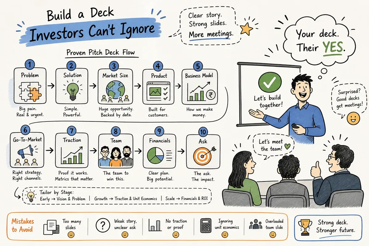 How to Structure a Pitch Deck That Gets Investor Meetings